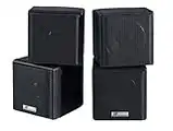 JA Audio 3.5" Mini Cube Speakers - Black (Pair)