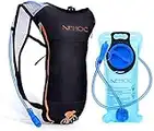 Neboic Hydration Backpack Pack with 2L Hydration Bladder - Lightweight Water Backpack Keeps Water Cool up to 4 Hours with Big Storage for Kids Women Men Hiking Cycling Camping Music Festival (Orange)