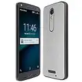 Skinomi Brushed Aluminum Full Body Skin Compatible with Motorola Droid Turbo 2 (Full Coverage) TechSkin with Anti-Bubble Clear Film Screen Protector