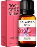 Kukka Rose Geranium Essential Oil for Skin - 100% Pure and Natural Therapeutic Grade Geranium Oil for Diffuser - Rose Geranium Essential Oil Organic for Aromatherapy (10ml)