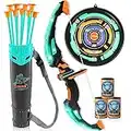 JOYIN Kids Bow and Arrow Set, LED Light Up Archery Toy Set with 9 Suction Cup Arrows, Target & Arrow Case, Indoor and Outdoor Hunting Play Gift Toys for Kids, Boys & Girls Ages 3-12