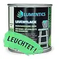 LUMENTICS Lack nachleuchtend grün 250ml - Leuchtet im Dunkeln - Selbstleuchtende Farbe auf Acrylbasis - Leuchtlack phosphoreszierend, fluoreszierend, wiederaufladbar, geruchsarm