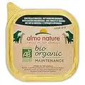 Almo Nature - Bio Organic - Nourriture Humide pour Chiens avec Poulet et Brocoli -Pâté Biologique pour Chiens Adultes: 9 barquettes de 300g