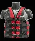 Kayak Ski Classic Buoyancy Aid 50N Impact Jacket Pfd Vest (Red, S 40/45kg)