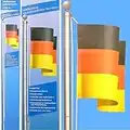 Everflag Fahnenmast aus Aluminium 6,20 m - Komplettset mit Seil