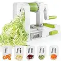 Spiralizer Vegetable Slicer 5 Blade Zucchini Spiralizer Vegetable Spiralizer Spiral Slicer Zucchini Noodle Veggie Pasta Spaghetti Maker