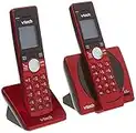 VTech CS6919-26 Dect 6.0 2 Handset Landline Telephone, Metallic Red