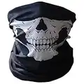 SOFIT Skull Mask Maschera Tubolare Cranica, Mezzo Cranio Maschera, Bandana Maschera per Bici Motocicletta (1 PCS)