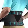 FEATOL Back Brace for Lower Back Pain, Back Support Belt for Women & Men, Breathable Lower Back Brace with Lumbar Pad, Lower Back Pain Relief for Herniated Disc, Scoliosis, Sciatica, Large Size/ X Large Size (Waist :30''-38.6'')