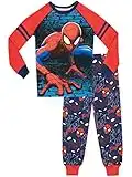 Spiderman - Ensemble De Pyjamas Bien Ajusté - l'homme Araignée - Garçon - Bleu - 4-5 Ans