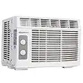 Amazon Basics Window Mounted Air Conditioner with Mechanical Control Cools 150 Square Feet, 5000 BTU, AC Unit, White