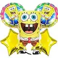 NC ZHUYAO-Palloncino Spongebob,Palloncini in Lamina Decorazioni di Compleanno di 6 Pezzi Palloncini in Lamina Foil Palloncino Palloncini per Bambini Cartoon Party Balloons Supplies Birthday