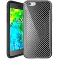 iPhone 6 Case | iPhone 6S Case | Shockproof | 12ft. Drop Tested | Carbon Fiber Case | Lightweight | Scratch Resistant | Compatible with Apple iPhone 6/6S - Black