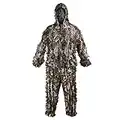 LOOGU Ghillie - Juego de francotirador ligero de camuflaje con hojas 3D, ropa y pantalones para caza, tiro, airsoft, fotografía de vida silvestre, juego CS, verde camuflaje, M/L(for tall 5.24-6.06ft)