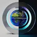 YANGHX Magnetic Levitation Floating World Map With Constellations LED Light Globe 2 in 1 Anti Gravity Suspending In The Air Decoration Gadget Children's GIFT ( Blue 6 inch )