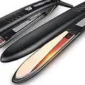 VANESSA PRO Flat Iron Hair Straightener, 100% Pure Premium Titanium Hair Straightener with Swift Heat-up, Professional Hair Iron Dual Voltage(1-inch)