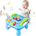 Yellcetoy Activity Table Baby Toys 6 to 12 Months Musical Learning Table Activity Toys for Boys Girls 6 Months up