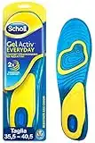 Scholl Solette Gel Activ Everyday, Solette per Scarpe ad Uso Quotidiano per Donna con Tecnologia Antiodore, Azione Anti Urti e Ammortizzante, Misura 35.5-40.5 EU, Confezione da 1 Paio