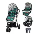 Cosatto Giggle 3 in 1 Travel System, Birth to 18kg, Pram, Pushchair, Carrycot & Hold 0+ Car Seat, Lightweight, Compact & Easy Fold Includes Free Raincover (Fox Friends)