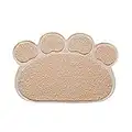 LahAd Alfombra Gato Arena Alfombra Gatos Arenero Caja de Arena Mat Tapete de Doble Capa para Gatos Impermeable para Mascotas Panal de Basura Mat 45,Beige