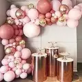 Luftballons Girlande, Vintage-Rosa Balloon Garland Set 107 Stück Luftballon Garland Latexballon Ballons Party Deko für Geburtstag Baby Shower Bachelorette Party Hochzeit Dekorationen Mehrweg