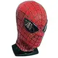 Spiderman Mask with Faceshell and Lenses, 1:1 Handcraft Superhero Mask Movie Prop Replica，Cosplay Costumes Mask (Child, B)