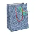 Clairefontaine 28785-3C - Un Sac Cadeau Excellia - Format Moyen - 21,5x10,2x25,3cm - 210g - Motif : Étoiles Sur Fond Bleu - Emballage Cadeau, Idéal pour : Livre, Jeu, Petits cadeaux