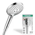 hansgrohe wassersparender Duschkopf Raindance Select S, Sparduschkopf, Duschbrause 120mm mit 3 Strahlarten inkl. PowderRain, Chrom