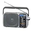 Panasonic Portable AM / FM Radio, Battery Operated Analog Radio, AC Powered, Silver (RF-2400D) 22.8 x 7.8 x 10.8