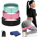 iLoveMe Elastici Fitness [Set di 3 Pezzi] Bande Elastiche Fitness in Cotone Yoga, Pilates, Squats| Fascia Elastica Diversi Livelli di Resistenza| Banda Antiscivolo con Borsa, Asciugamano, Ebook IT