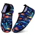 Kids Water Shoes for Boys Girls, Toddler Beach Swim Shoes Pool Shoes Quick Dry Non-Slip Aqua Socks, Children Barefoot Skin Water Socks,Lightweight Durable for Swimming Seaside Sport Holiday Essentials