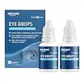 Amazon Basic Care Eye Drops with Sodium Hyaluronate 0.2%, 2 x 15 ml