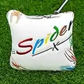 Golf Mallet Putter Cover Magnetic Closure Putter Head Covers for Scotty Cameron Taylormade Callaway Titleist Odyssey (1pc White & Colorful)