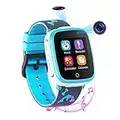 Generies Montre Intelligente pour Enfants avec 2 Caméras Appel Bidirectionnel SOS Lecteur de Musique HD 7 Jeux de Puzzle 1.54 Écran Tactile HD pour de 3 à 12 Ans Garçons Filles