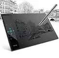 Tavoletta Grafica 10x6 Pollici con Touchpad Intelligente e 4 Tasti Scorciatoia, Tavola Grafica VEIKK A30 con Penna Senza Batteria e Pressione di 8192 Livelli Professionali…