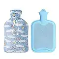 Drizzle Pink Hot Water Bottle Opaque Premium 2L Classic Rubber Bottle Great for Pain Relief (Cloud)