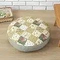 Galette de chaise Ronde Chaise amovible Tapis de siège avec fermeture à glissière Épaissir siège coussins moelleux respirant Coussin de chaise 55x55x10cm for manger Jardin Cuisine Bureau Intérieur Cha