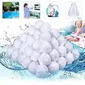 VAZILLIO 1500g Pool Filter Balls, Eco-Friendly Fiber Filter Media for Swimming Pool/Aquarium/Fish Tank Sand Filters(1500g Filter Balls is Equivalent to 53kg Filter Sand)