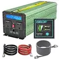 EDECOA Power Inverters 3000W 12V to 240V Car Inverter 6000W Peak Solar Inverter 12V Modified Sine Wave with LCD Display, Remote Controller, 4.2A Dual USB Ports and Pure Copper Cable