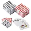 12 Decks Playing Cards Jumbo Index Standard Print Decks of Cards Poker Size for Texas Hold'em Blackjack Cards Games, Blue and Red