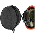 Geekria Shield Headphones Case Compatible with Howard Leight Impact Sport, Impact Pro, Sync, Leightning Electric Earmuff, Shooting Earmuff, Replacement Hard Shell Travel Carrying Bag (Dark Grey)