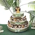 Viale Magico Animali Della Foresta Statuine Su Torta Bomboniera: riccio, cerbiatto, volpe e scoiattolo (Torta da 20 Bomboniere)