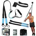 KEAFOLS Schlingentrainer Sling Trainer mit Türanker Einstellbar Schlingentraining Set Zuhause Suspension Trainer Fitness Band für Ganzkörpertraining