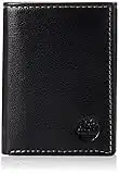 Timberland mens Leather Trifold With Id Window Tri Fold Wallet, Black (Blix), One Size UK