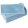 Puomue 6 Pack Microfiber Glass Cleaning Cloths, Streak Free, Lint-Free and Absorbent Cloth, 16 Inch X 16 Inch, Ideal for Cleaning Mirrors, Glass, Screens, Window, Stemware, Lens (Blue)