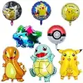 Foil Balloon, 8 pcs Ballon Aluminium, Cartoon Fête d'Anniversaire Ballons, dessin animé ballons en aluminium, Fête d'Anniversaire Ballons, pour fête d'anniversaire d'enfant Thème