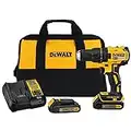 DEWALT 20V MAX* Cordless Drill / Driver Kit, Compact, Brushless (DCD777C2)