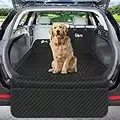 Mancro SUV Cargo Liner for Dogs, Waterproof Dog Seat Cover for SUV with Bumper Flap Protector, Durable Non-Slip Polyester Pet Trunk Cargo Cover for Vehicles, Vans, Universal Fit (84” L x 54” W)