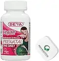 PremiumVital, Deva, Multivitamínico y Mineral Prenatal Vegano, 90 Comprimidos veganos, con Práctico Pastillero, Testado en Laboratorio, Sin Gluten, Sin Soja, Vegetariano, No GMO