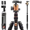 Tripod Camera Tripod, Victiv 82 inches Aluminum DSLR Tripod, 80 inches Monopod, Compact Camera Tripod Heavy Duty, Lightweight Travel Tripod with 360° Ball Head for Spotting Scope Binoculars Telescope